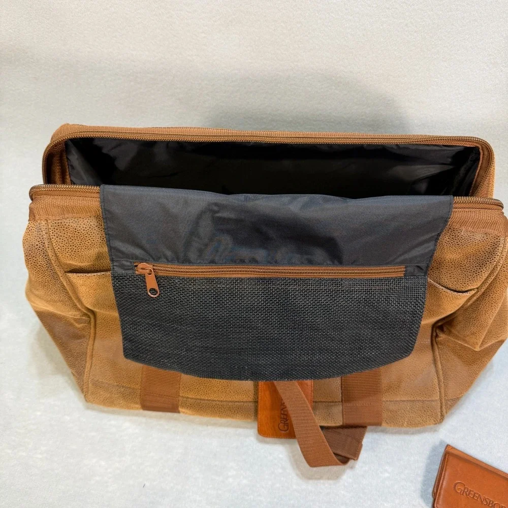 Vintage Greensboro Duffel Bag Set w/ Wallet & Keychain – 1990s Promo Travel Gear